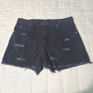 Dickies Cut-off Jean Shorts Black